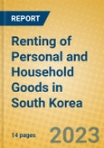 Renting of Personal and Household Goods in South Korea- Product Image
