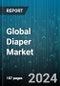 Global Diaper Market by Type (Adult Diaper, Baby Diaper), Size (Extra Large (XL), Large (L), Medium (M)), Distribution Channel - Forecast 2024-2030 - Product Thumbnail Image
