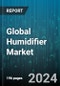 Global Humidifier Market by Product (Cool-Mist Humidifier, Ultrasonic Humidifier, Warm-Mist Humidifier), Application (Commercial, Industrial, Residential), Distribution Channel - Forecast 2024-2030 - Product Image