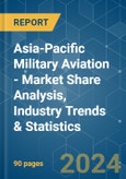 Asia-Pacific Military Aviation - Market Share Analysis, Industry Trends & Statistics, Growth Forecasts 2016 - 2029- Product Image