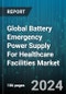 Global Battery Emergency Power Supply For Healthcare Facilities Market by Battery Type (Lead Acid, Lithium-ion), kVA Range (20.1-60 kVA, 5.1-20 kVA, 60.1-200 kVA), End-user - Cumulative Impact of COVID-19, Russia Ukraine Conflict, and High Inflation - Forecast 2023-2030 - Product Image