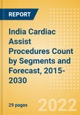 India Cardiac Assist Procedures Count by Segments (Mechanical Circulatory Support Procedures and Others) and Forecast, 2015-2030- Product Image