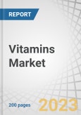 Vitamins Market by Type (Vitamin A, Vitamin B, Vitamin C, Vitamin D, Vitamin E, & Vitamin K), Application (Healthcare Products, Food & Beverages, Feed, and Personal Care Products), Source (Synthetic and Natural) and Region - Global Forecast to 2028- Product Image