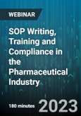 3-Hour Virtual Seminar on SOP Writing, Training and Compliance in the Pharmaceutical Industry - Webinar (Recorded)- Product Image