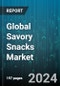 Global Savory Snacks Market by Product (Extruded Snacks, Meat Snacks, Nuts & Seeds), Flavor (Barbecue, Cheese, Ranch), Packaging Type, Distribution Channel - Forecast 2024-2030 - Product Image