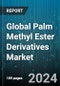 Global Palm Methyl Ester Derivatives Market by Offering (Palm Methyl Caprylate, Palm Methyl Laurate, Palm Methyl Linoleate), Source (Crude Palm Oil, Palm Kernel Oil), Application - Forecast 2024-2030 - Product Image