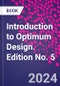 Introduction to Optimum Design. Edition No. 5 - Product Thumbnail Image