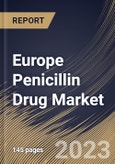 Europe Penicillin Drug Market Size, Share & Industry Trends Analysis Report By Source (Semisynthetic Penicillin and Natural Penicillin), By Spectrum of Activity, By Distribution Channel, By Route of Administration, By Country and Growth Forecast, 2023 - 2030- Product Image