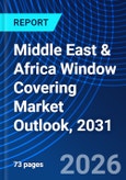 Middle East & Africa Window Covering Market Outlook, 2031- Product Image