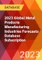 2023 Global Metal Products Manufacturing Industries Forecasts Database Subscription - Product Image