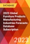 2023 Global Furniture Products Manufacturing Industries Forecasts Database Subscription - Product Image