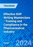 Effective SOP Writing Masterclass - Training and Compliance in the Pharmaceutical Industry (ONLINE EVENT: April 29-30, 2024)- Product Image