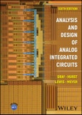 Analysis and Design of Analog Integrated Circuits. Edition No. 6- Product Image