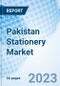Pakistan Stationery Market | Size, Trends, Industry, Share, Revenue, Analysis, Growth, Value, Segmentation, Outlook & COVID-19 IMPACT: Market Forecast By Type, By Sales Channel, By Application and Competitive Landscape - Product Image