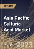 Asia Pacific Sulfuric Acid Market Size, Share & Industry Trends Analysis Report By Raw Material (Elemental Sulfur, Base Metal Smelters, Pyrite Ore and Others), By Application, By Country and Growth Forecast, 2023 - 2030- Product Image