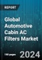 Global Automotive Cabin AC Filters Market by Types (Activated Carbon Filter, Charcoal Filters, Electrostatic Cabin Air Filter), Material (Cotton, Foam, Synthetic Paper), Application, Distribution Channel - Forecast 2024-2030 - Product Image