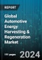 Global Automotive Energy Harvesting & Regeneration Market by Component (Exhaust Gas Recirculation System, Regenerative Braking Systems, Thermoelectric Generators), Vehicle Type (Electric Vehicles, Hybrid Vehicles, Internal Combustion Engine Vehicles) - Forecast 2024-2030 - Product Thumbnail Image