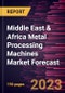 Middle East & Africa Metal Processing Machines Market Forecast to 2028 -Regional Analysis - Product Image