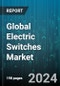Global Electric Switches Market by Type (Foot Switches, Level Switches, Limit Switches), System (Electro-Mechanical, Electronic, Mechanical), Number of Contact, Poles & Throws, State, End-User - Forecast 2024-2030 - Product Image