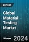Global Material Testing Market by Material Type (Biomaterials, Ceramics, Composites), Testing Method (Chemical Analysis, Mechanical Testing, Non-Destructive Testing Machines), End-User - Forecast 2024-2030 - Product Image