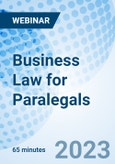 Business Law for Paralegals - Webinar (Recorded)- Product Image