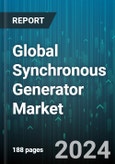Global Synchronous Generator Market by Prime Mover (Gas Turbine, Steam Turbine), Power Rating (10-20 MVA, 2-5 MVA, 20-30 MVA), End-User - Forecast 2024-2030- Product Image