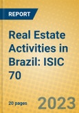 Real Estate Activities in Brazil: ISIC 70- Product Image