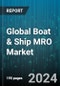 Global Boat & Ship MRO Market by Vessel Type (Aircraft Carrier, Barge, Bulk Carriers), MRO Type (Component MRO, Dry Dock MRO, Engine MRO), Services, Application - Forecast 2024-2030 - Product Thumbnail Image