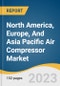 North America, Europe, And Asia Pacific Air Compressor Market Size, Share & Trends Analysis Report By Type, By Product, By Lubrication, By Operating Mode, By Power Range, By End-use, By Region, And Segment Forecasts, 2023 - 2030 - Product Image