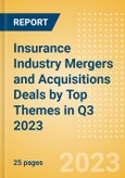 Insurance Industry Mergers and Acquisitions Deals by Top Themes in Q3 2023 - Thematic Intelligence- Product Image