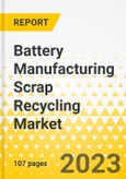 Battery Manufacturing Scrap Recycling Market - A Global and Regional Analysis: Focus on Application, Scrap Source, Recycling Technology, and Regional and Country-Level Analysis - Analysis and Forecast, 2023-2032- Product Image