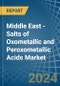 Middle East - Salts of Oxometallic and Peroxometallic Acids (Excluding Chromates, Dichromates, Peroxochromates, Manganites, Manganates, Permanganates, Molybdates, Tungstates) - Market Analysis, Forecast, Size, Trends and Insights - Product Image