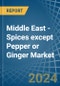 Middle East - Spices except Pepper or Ginger - Market Analysis, Forecast, Size, Trends and Insights - Product Image
