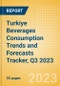 Turkiye Beverages Consumption Trends and Forecasts Tracker, Q3 2023 (Dairy and Soy Drinks, Alcoholic Drinks, Soft Drinks and Hot Drinks) - Product Image