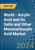 World - Acrylic Acid and Its Salts and Other Monocarboxylic Acid - Market Analysis, Forecast, Size, Trends and Insights- Product Image