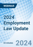 2024 Employment Law Update - Webinar (Recorded)- Product Image