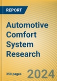 Global and China Automotive Comfort System (Seating system, Air Conditioning System) Research Report, 2024- Product Image