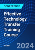 Effective Technology Transfer Training Course (ONLINE EVENT: July 16-17, 2024)- Product Image