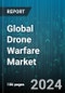 Global Drone Warfare Market by Product (Fixed Wing, Hybrid, Rotary Wing), Range (Beyond Line of Sight (BLOS), Extended Visual Line of Sight (EVLOS), Visual Line of Sight (VLOS)), Technology, System, Application - Forecast 2024-2030 - Product Thumbnail Image