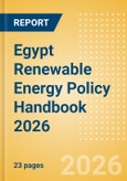 Egypt Renewable Energy Policy Handbook 2026- Product Image