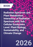 Radiation Spectrum and Plant Metabolism. Interactions from the Subcellular to the Ecosystem Level. Plant Biology, Sustainability, and Climate Change- Product Image
