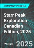 Starr Peak Exploration (STE:TSX) Canadian Edition, 2025: Analytics, Extensive Financial Metrics, and Benchmarks Against Averages and Top Companies Within its Industry- Product Image