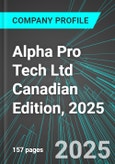 Alpha Pro Tech Ltd (APT:ASE) Canadian Edition, 2025: Analytics, Extensive Financial Metrics, and Benchmarks Against Averages and Top Companies Within its Industry- Product Image