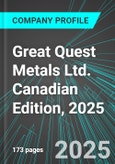 Great Quest Metals Ltd. (GQ:TSX) Canadian Edition, 2025: Analytics, Extensive Financial Metrics, and Benchmarks Against Averages and Top Companies Within its Industry- Product Image