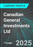 Canadian General Investments Ltd (CGI:TSE) : Analytics, Extensive Financial Metrics, and Benchmarks Against Averages and Top Companies Within its Industry- Product Image