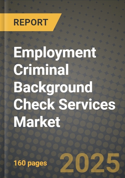 Employment Criminal Background Check Services Market Outlook 2025-2034 ...