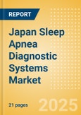 Japan Sleep Apnea Diagnostic Systems Market Outlook to 2033 - Fixed Polysomnography Systems and Portable Polysomnography Systems- Product Image