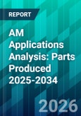 AM Applications Analysis: Parts Produced 2025-2034- Product Image