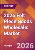 2026 Felt Piece Goods Wholesale: Global Market Size & Growth Report with Updated Country Recession Risk Forecasts- Product Image