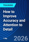 How to Improve Accuracy and Attention to Detail (ONLINE EVENT: April 23, 2026)- Product Image